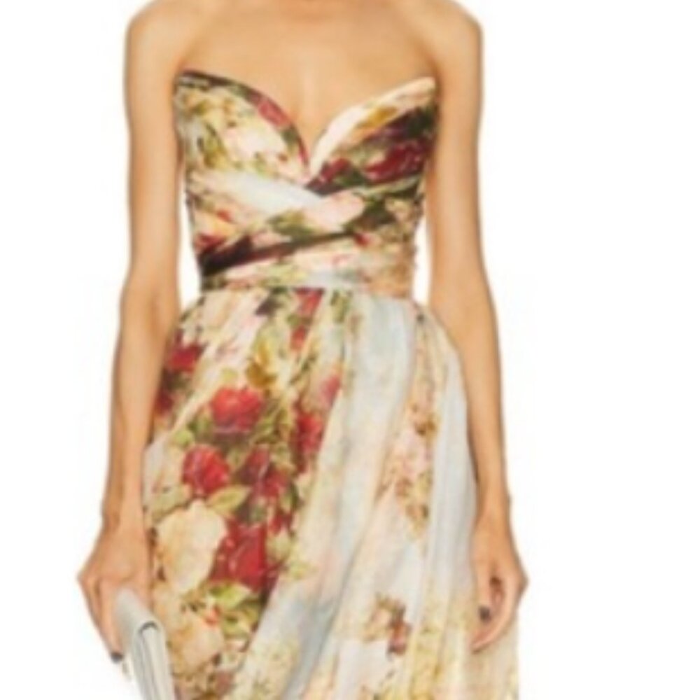 Zimmermann Luminosity Strapless Dress